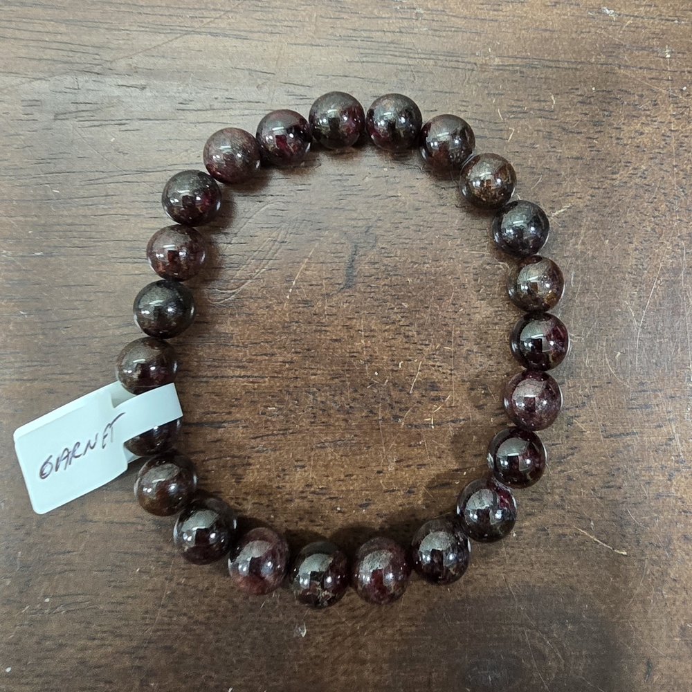 Garnet Crystal Bracelet 8 mm